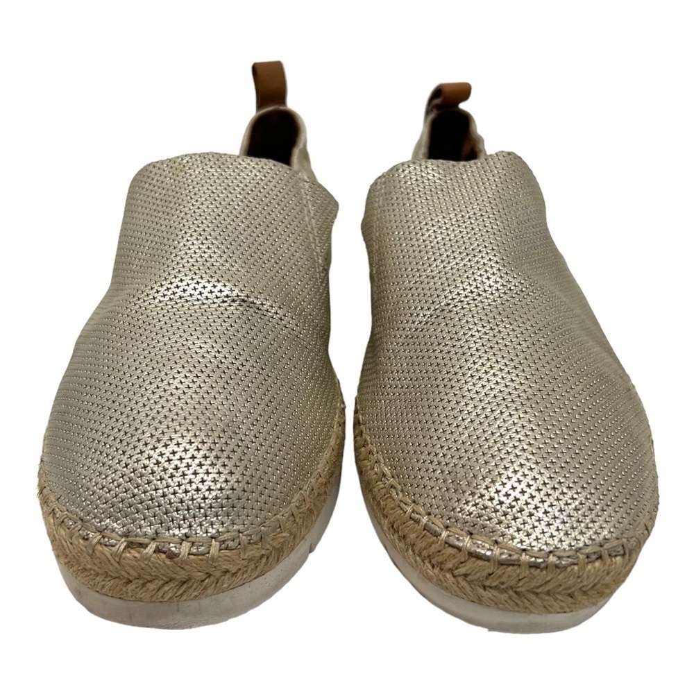 Gentle Souls Lara A-Line Sport Leather Gold Slip On Comfort Espadrilles Womens 9 - Picture 2 of 13